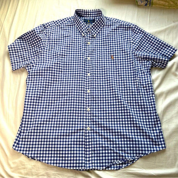 2 Shirt Bundle - Polo Ralph Lauren Short Sleeve Button Down - Size XXL - Picture 2 of 9